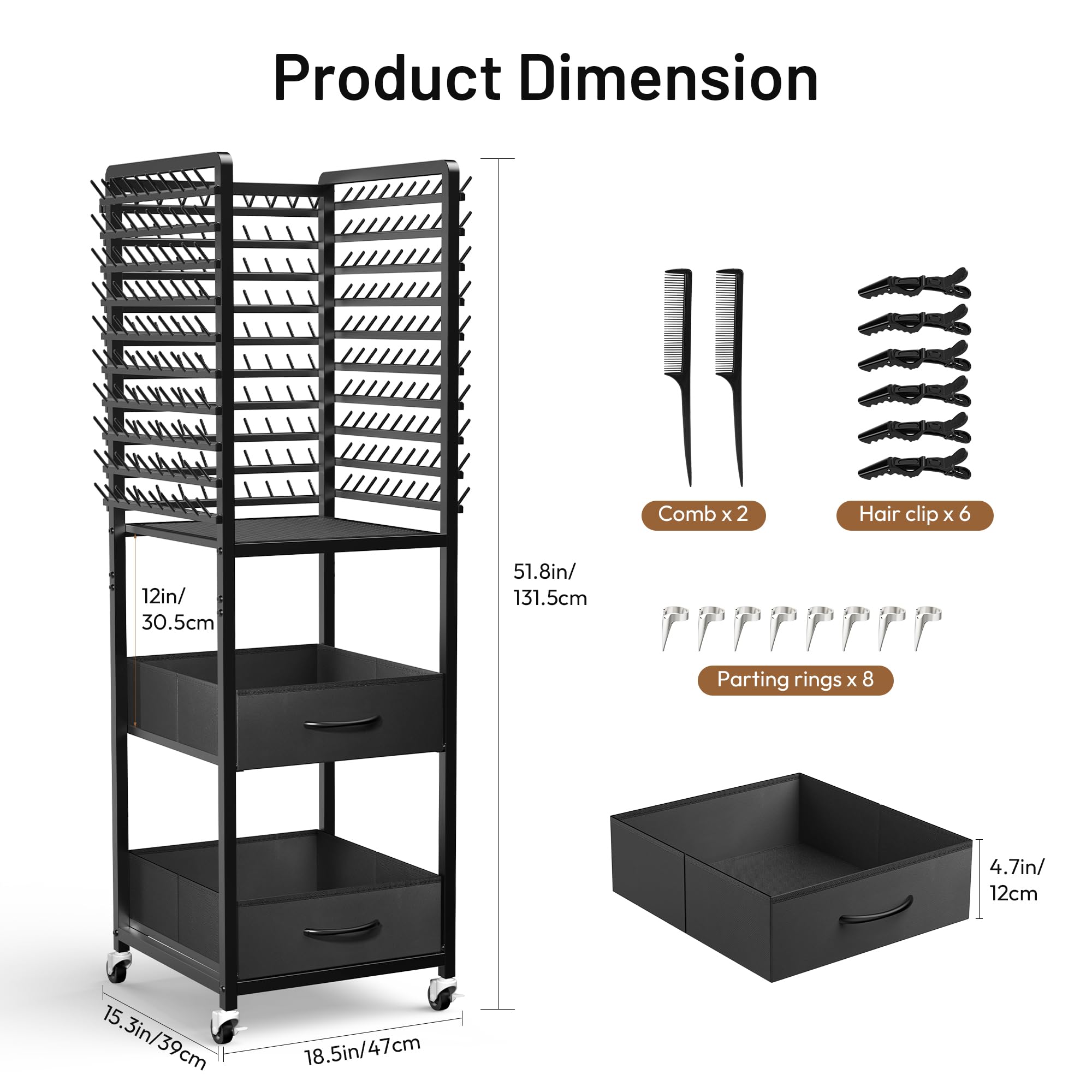 Outils tressage Yumkfoi – 16 accessoires inclus pour démarrer rapidement.