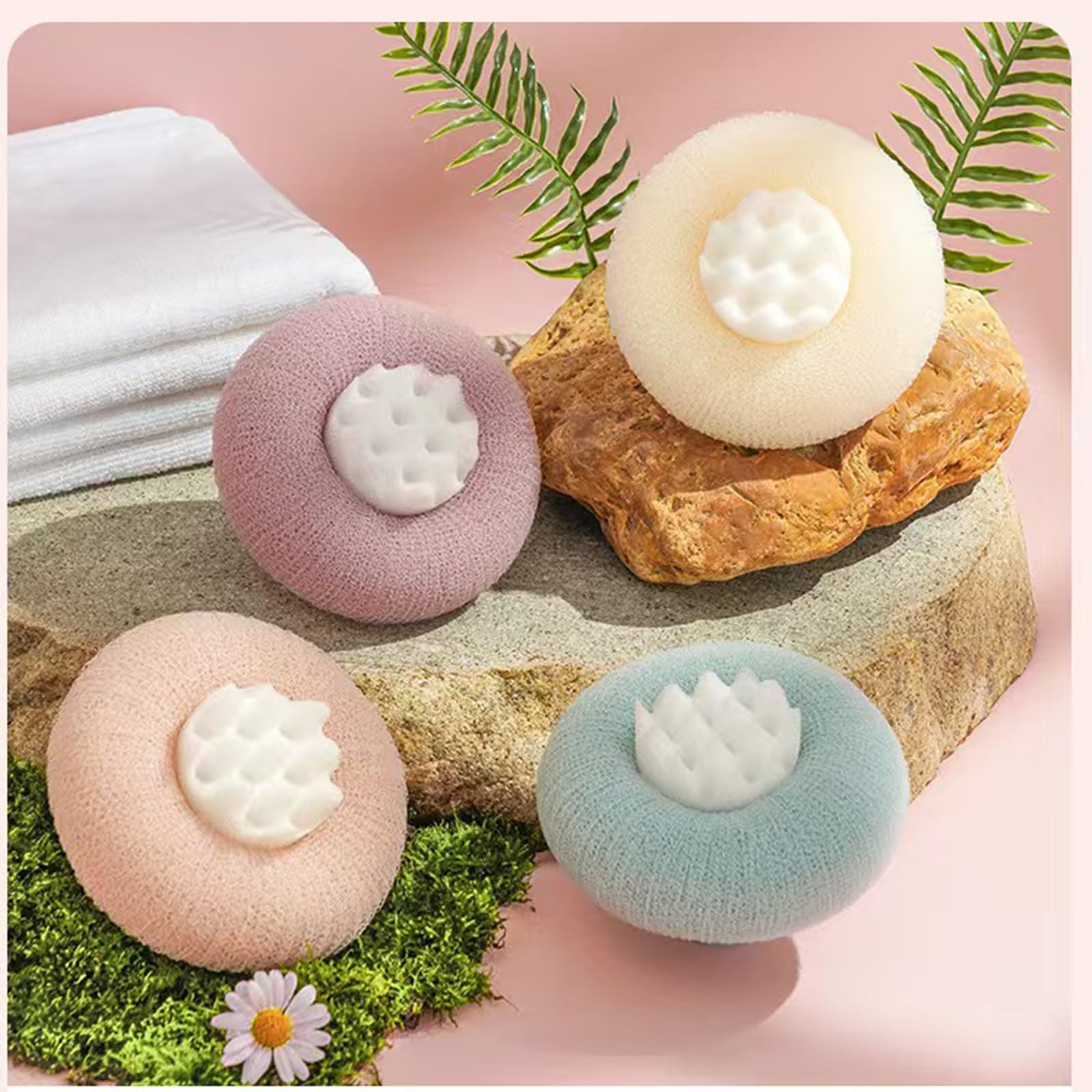 Boule de bain YUMMIS soleil avec ventouse pour fixation rapide et pratique