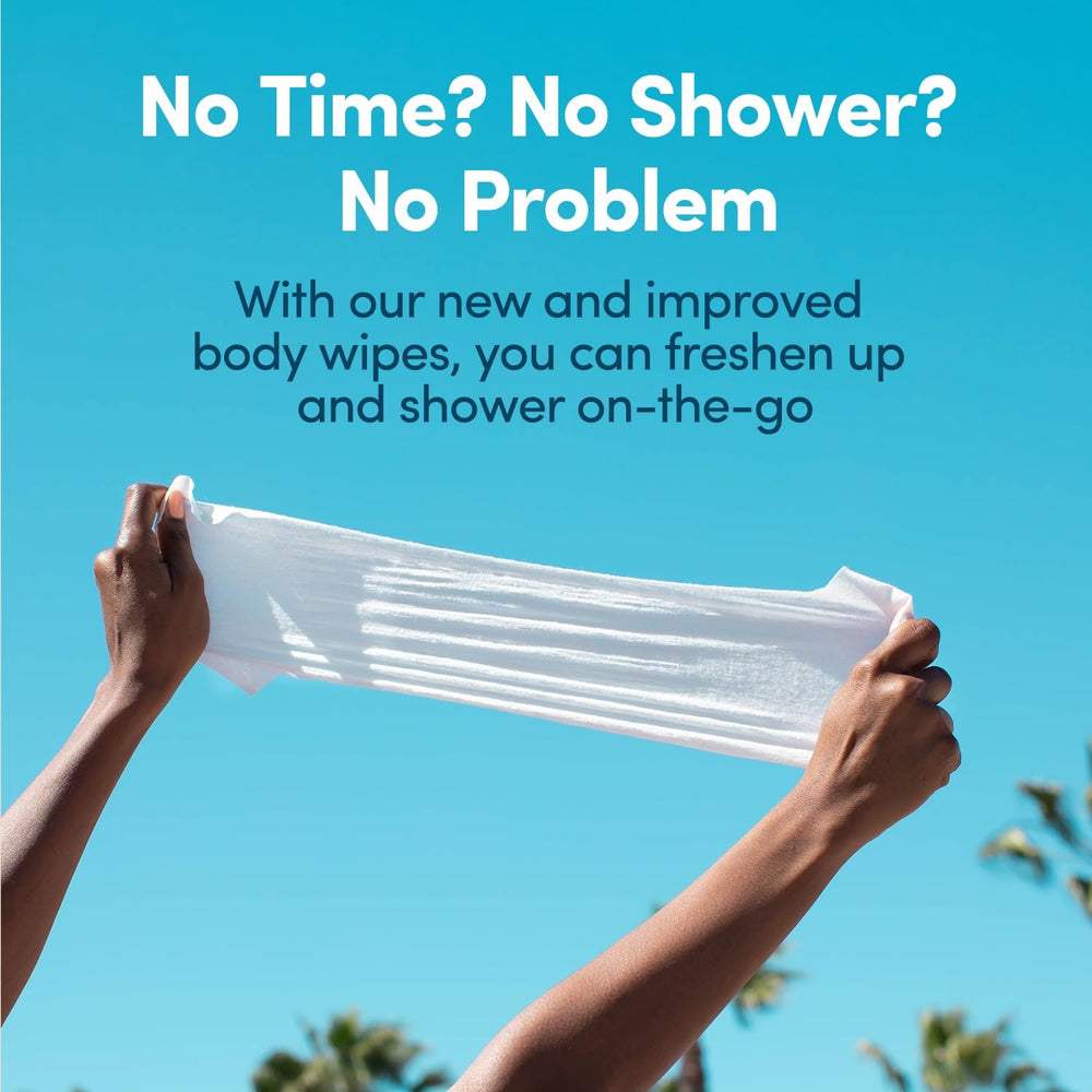 Lingettes corps emballage compostable respectueux de l’environnement par YUNI Beauty.