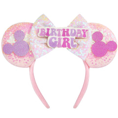 YUNISS bandeau oreilles souris en velours, confort longue durée.