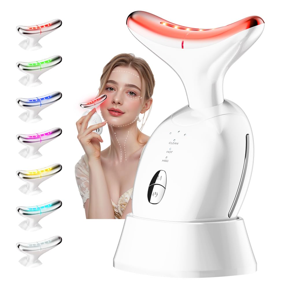 Masseur visage Yunruo en 7 couleurs, parfait pour le soin du visage.