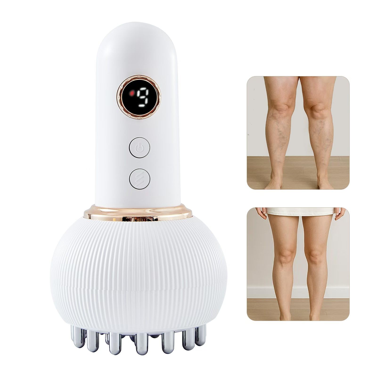 Yuonry drainage lymphatique massager jambes: stimule la circulation et réduit la rétention d'eau