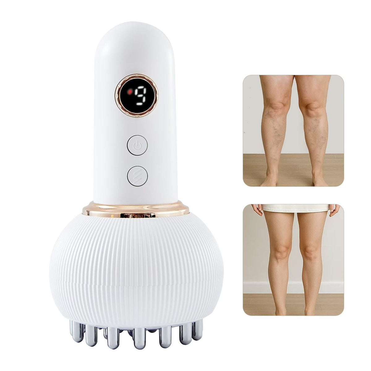Yuonry drainage lymphatique massager jambes: stimule la circulation et réduit la rétention d'eau