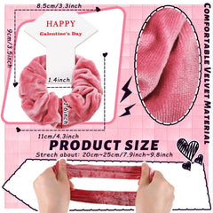 Élastiques velours Yuxung rose poudré, fini brillant et confort pour toute coiffure.