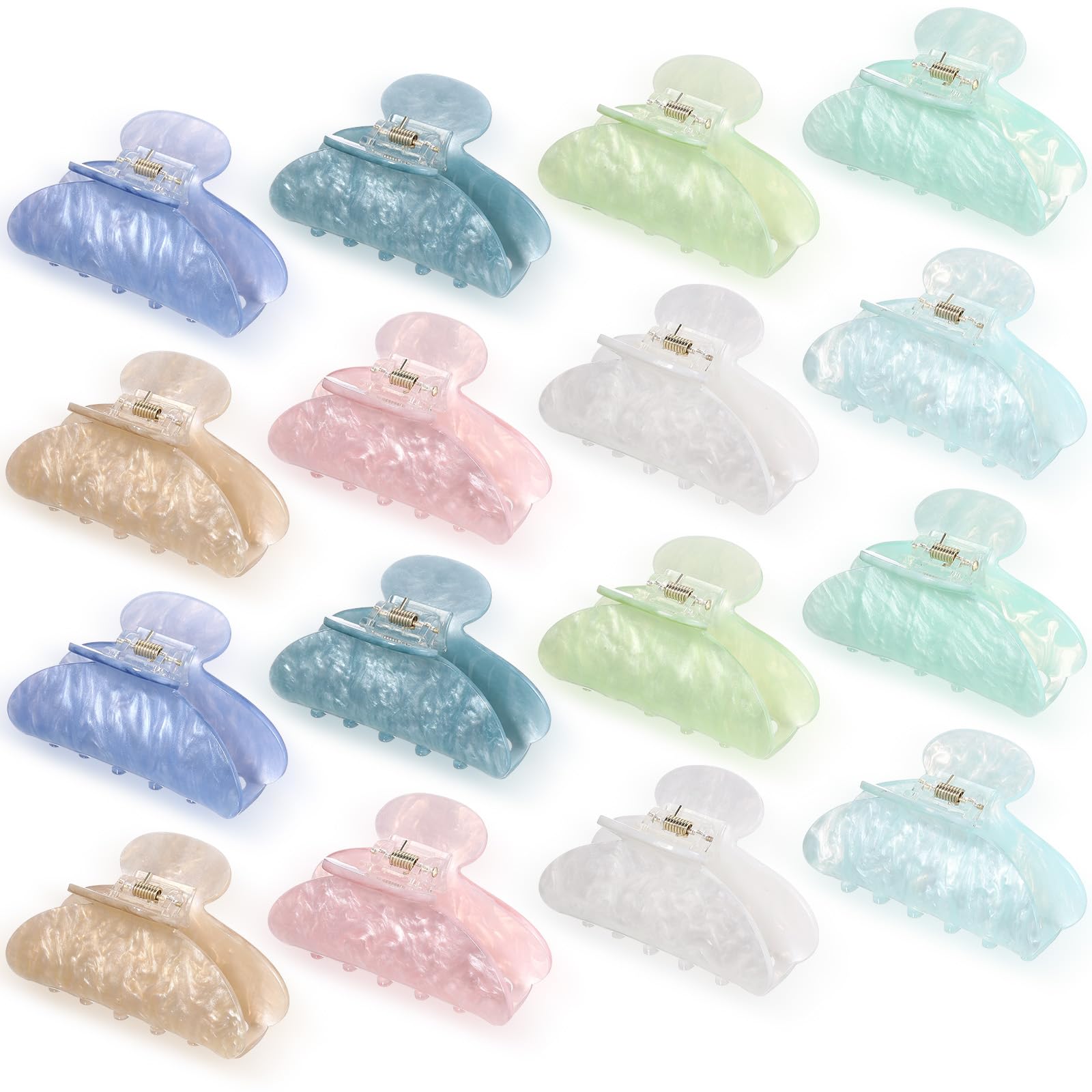 Pinces Yuxung en acrylique multicolores pour une coiffure rapide et colorée