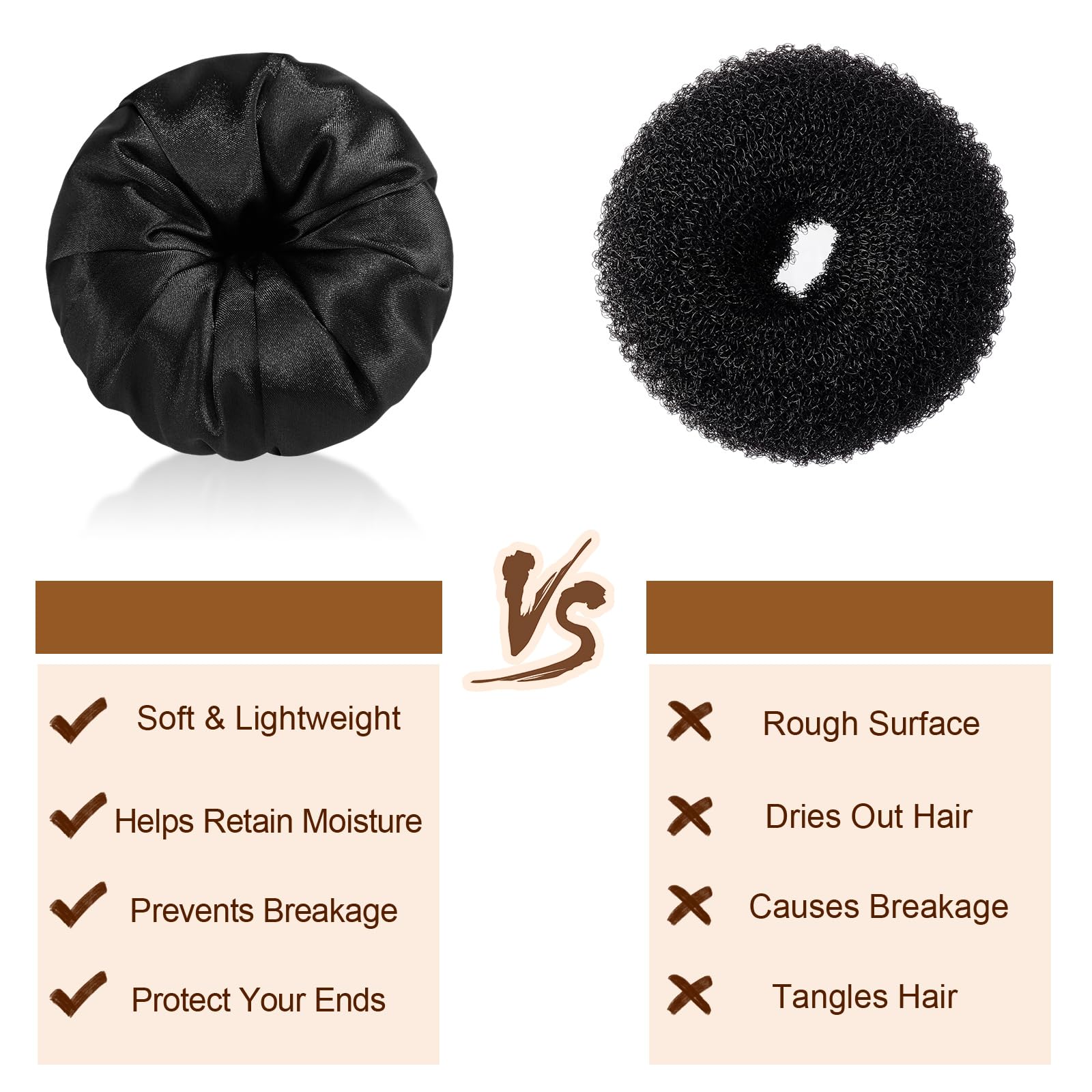 Chignon satin noir Yuxung pour look pro et performance sur scène.
