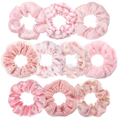 Yuxung serre-cheveux satin rose; ensemble de 10 pour varier vos looks et occasions.