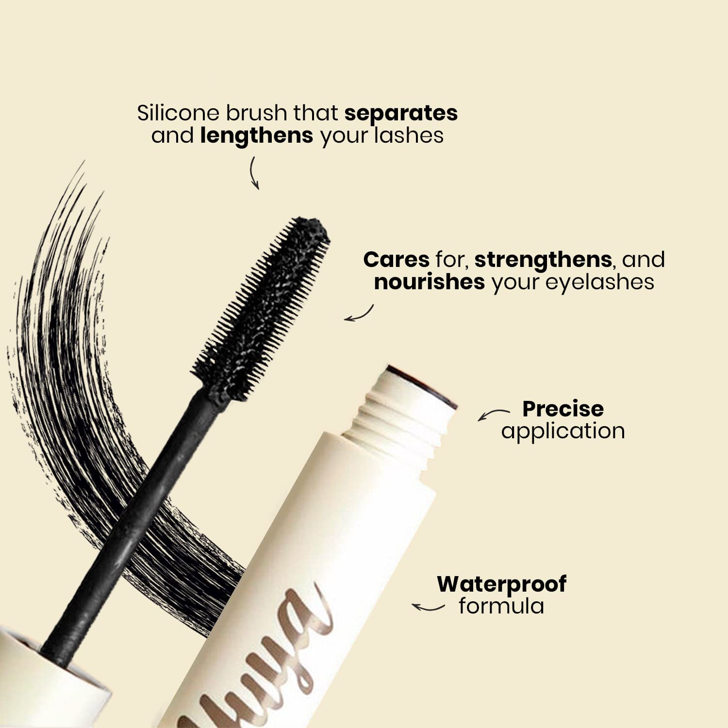 YuYa Mascara huiles naturelles en composition nourrissante