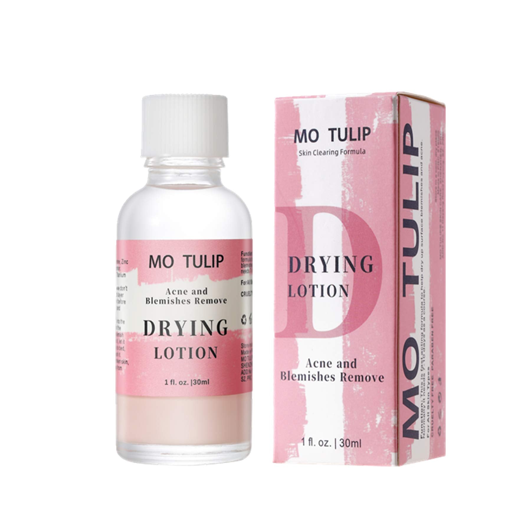 MO TULIP de YUZAMOOR, flacon rose prêt pour le soin ciblé des imperfections.