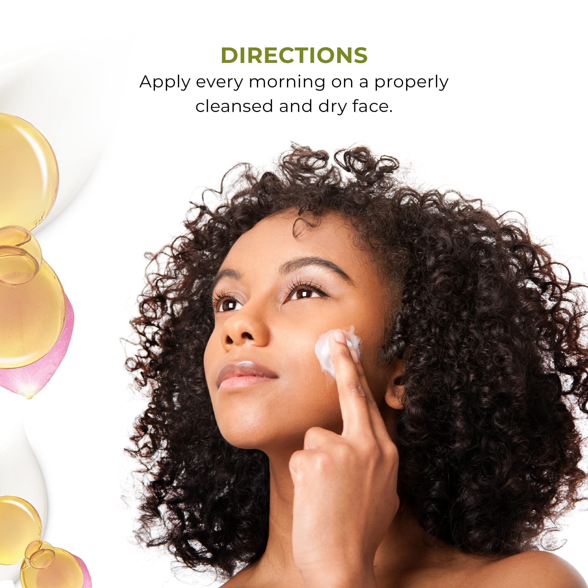 Texture riche de la crème Yves Rocher anti-rides appliquée sur peau.