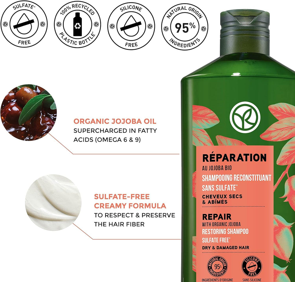 Finished look: glossy, detangled hair with easy manageability.