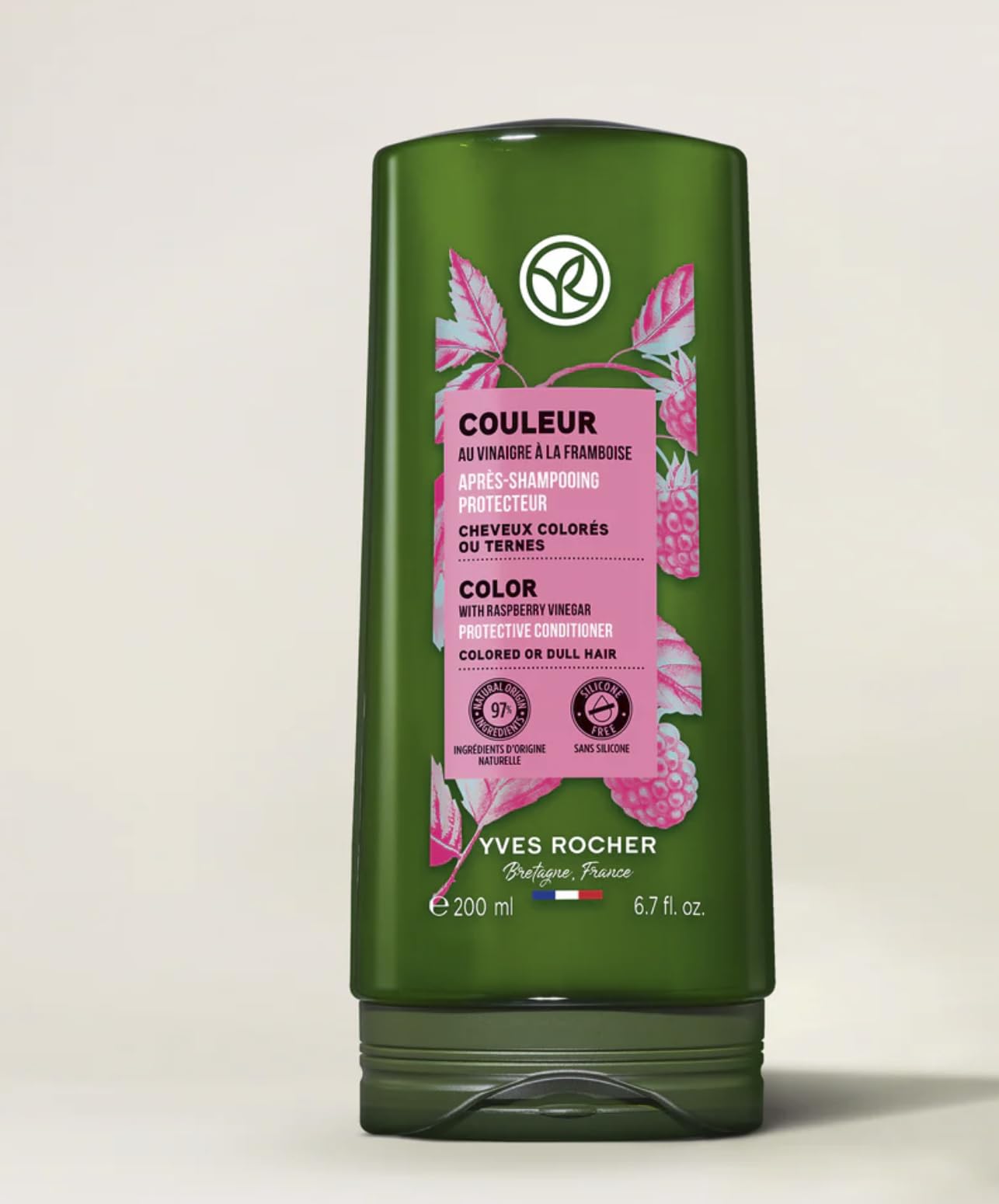 Vinaigre de framboise nourrissant pour cheveux teints par Yves Rocher