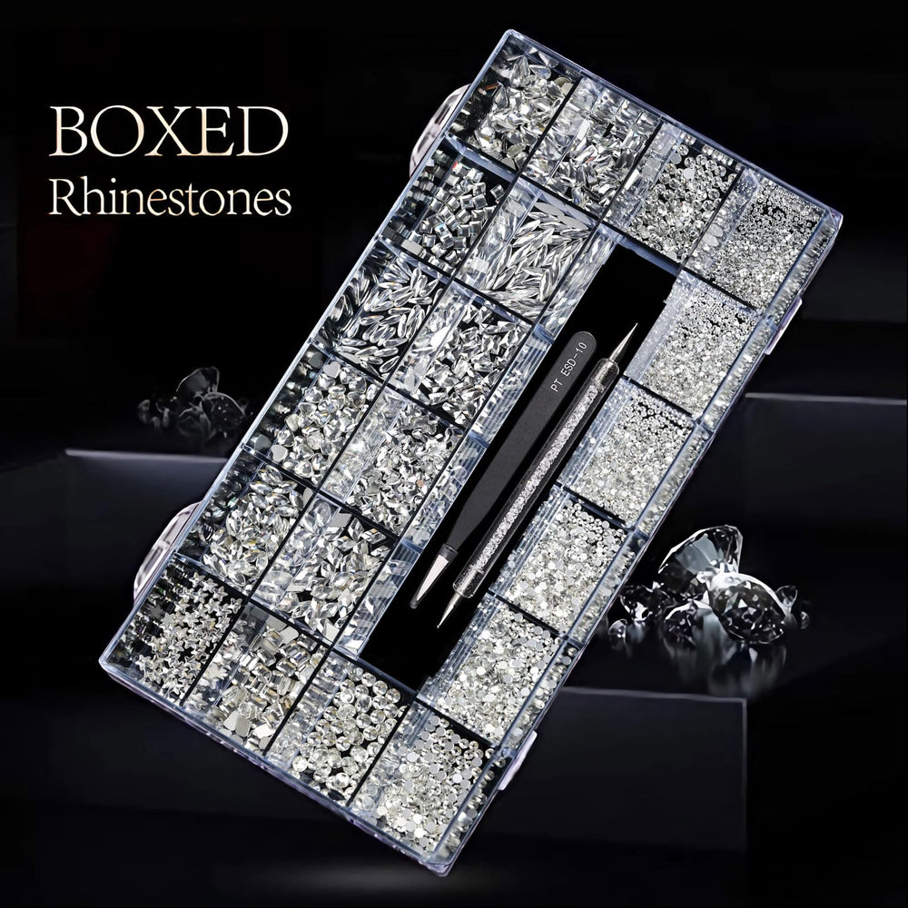 Yzzseven cristaux K9 haute qualité pour un art d'ongles lumineux.