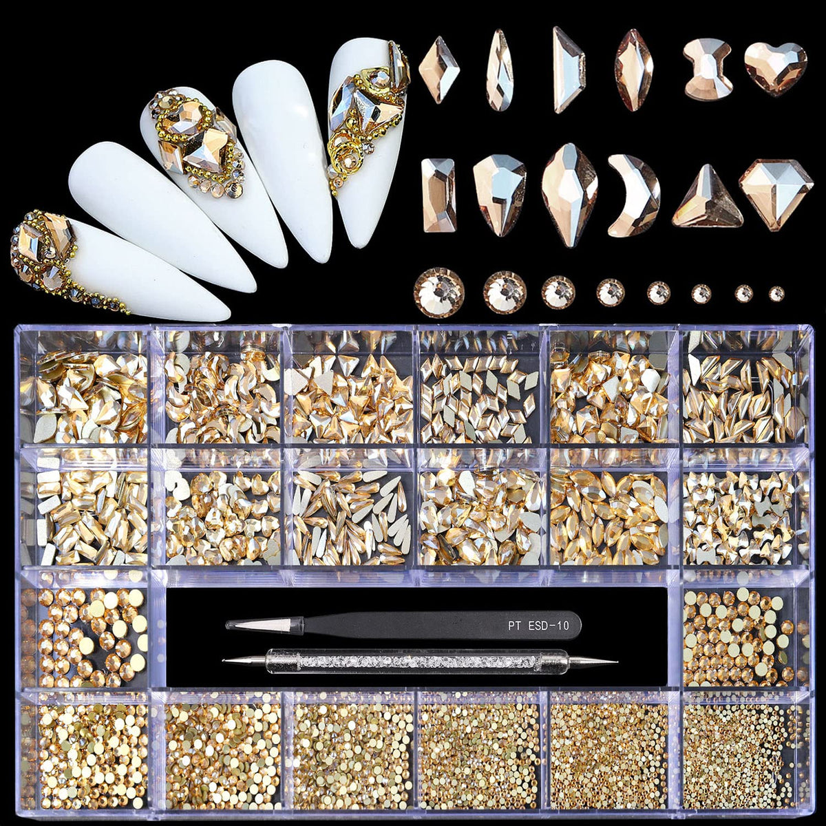 Yzzseven: diamants champagne 600, éclat durable pour vos créations.