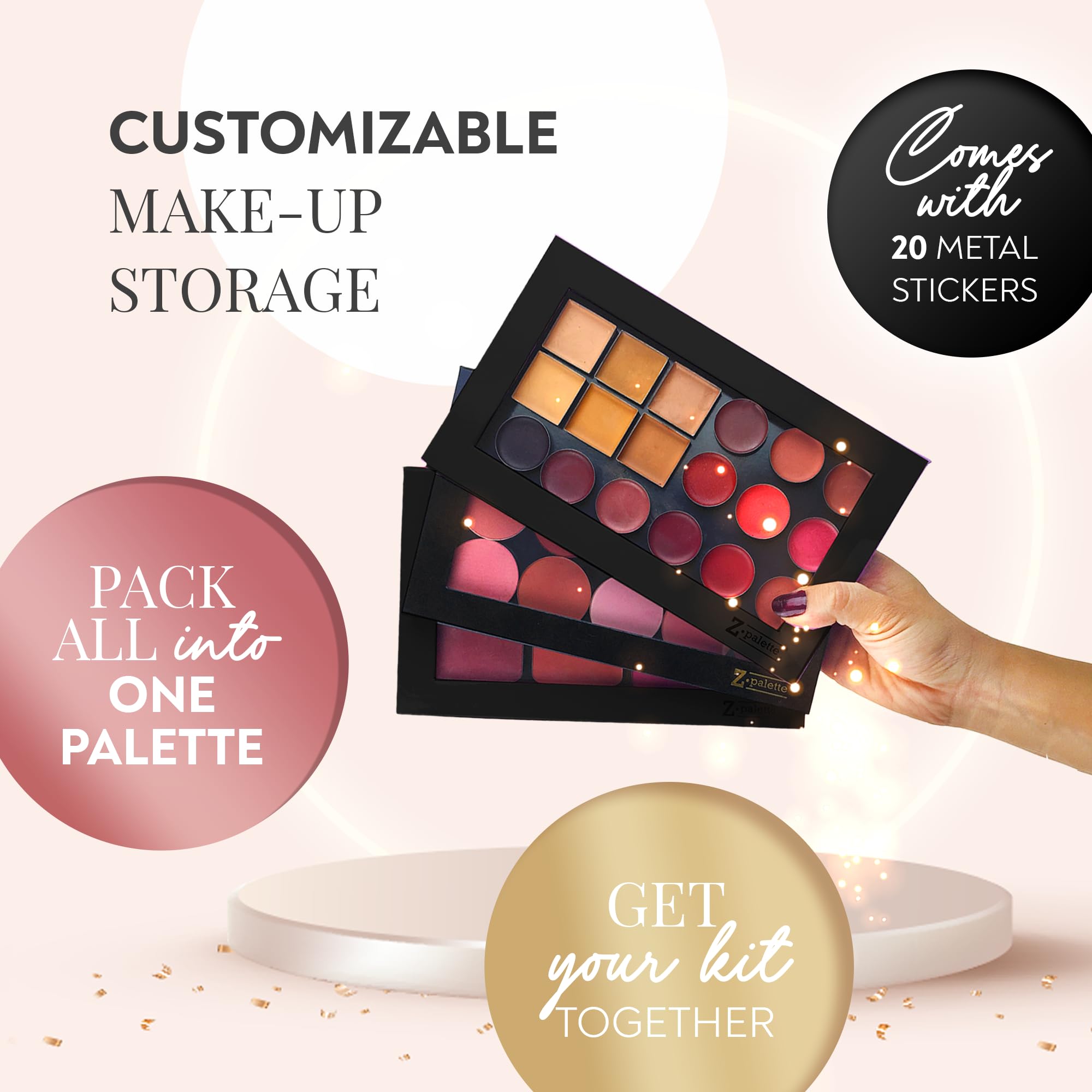 Z Palette Grande organisateur personnalisable pour voyages