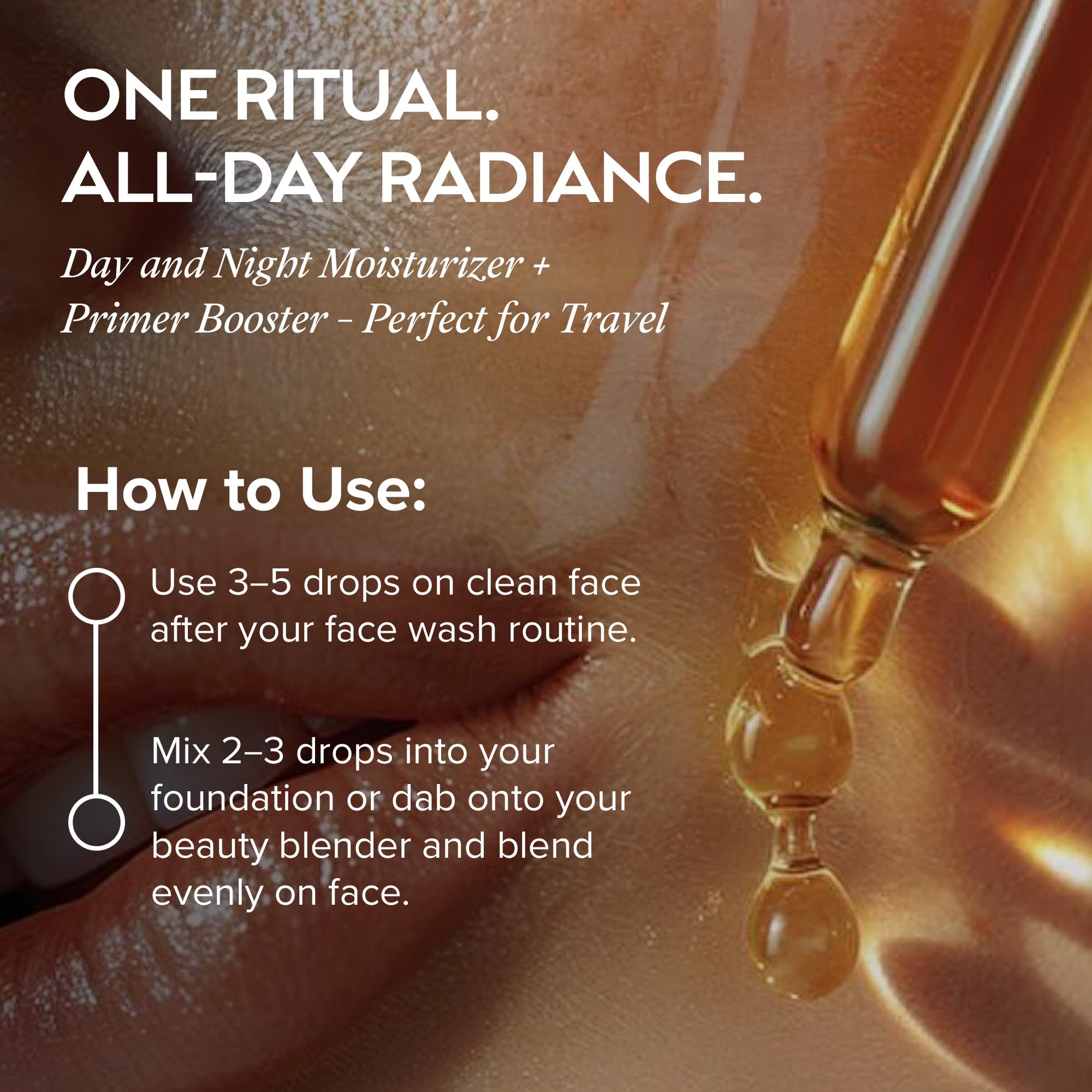 Emballage élégant ZAAINA Extra Glow Serum, idée cadeau naturelle et raffinée.