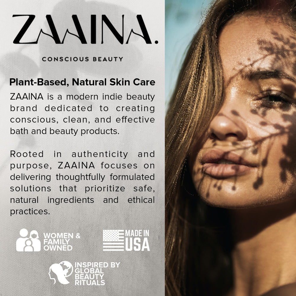 Routine soin ZAAINA Extra Glow Serum après nettoyage pour une peau lumineuse.