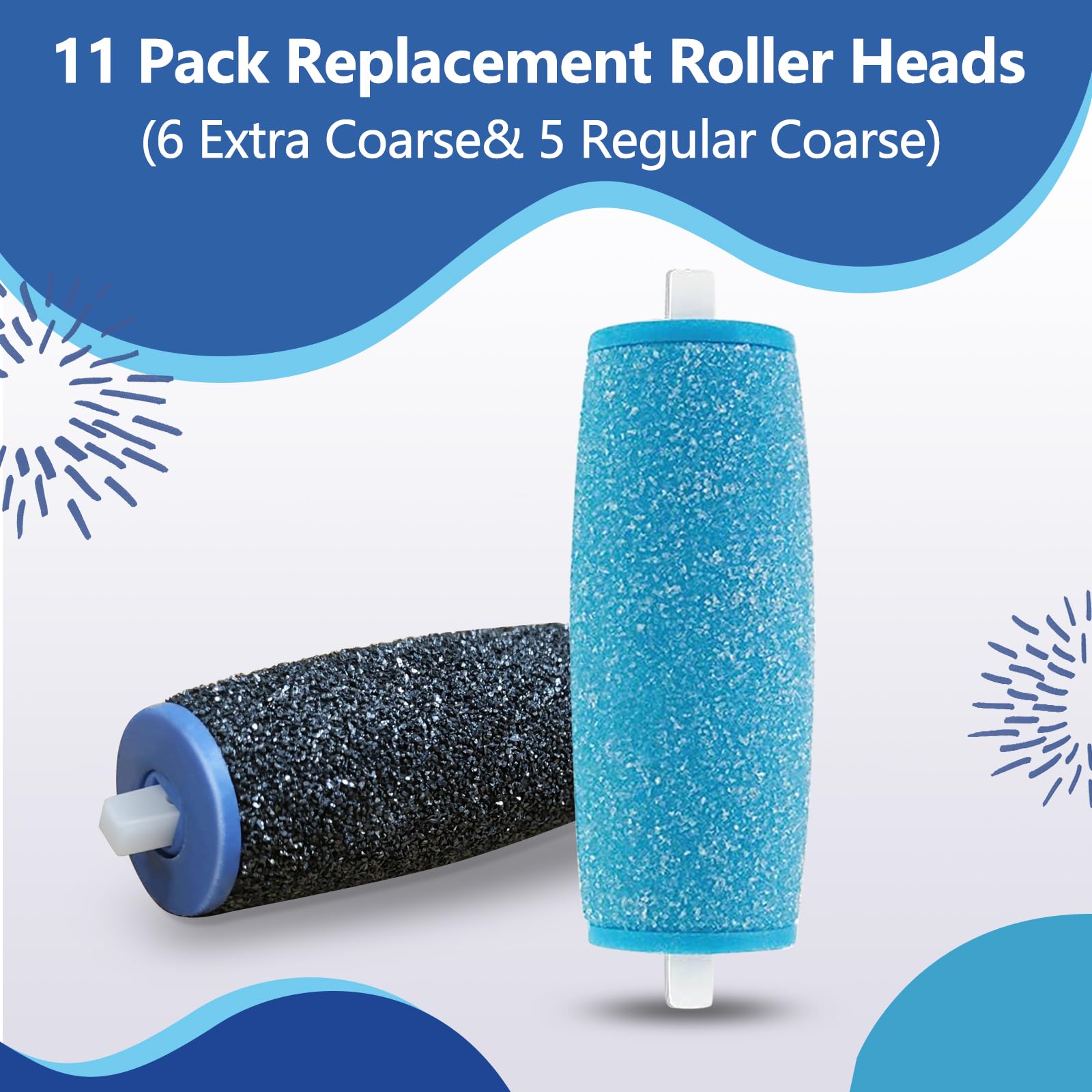 Installation facile des rouleaux Zaboul sur Amop Pedi Perfect pour remplacement sans effort.