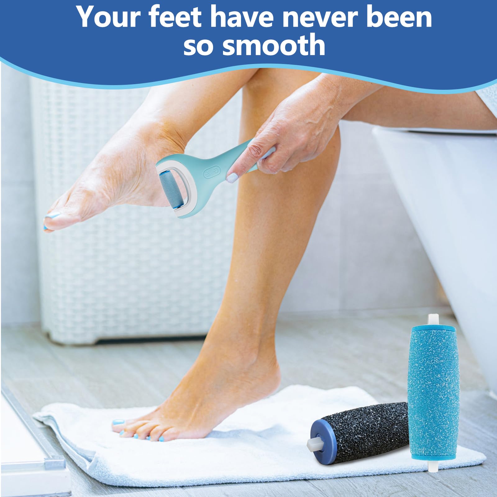 Utilisation sur peau humide ou sèche avec Zaboul Amop Pedi Perfect pour résultats constants.