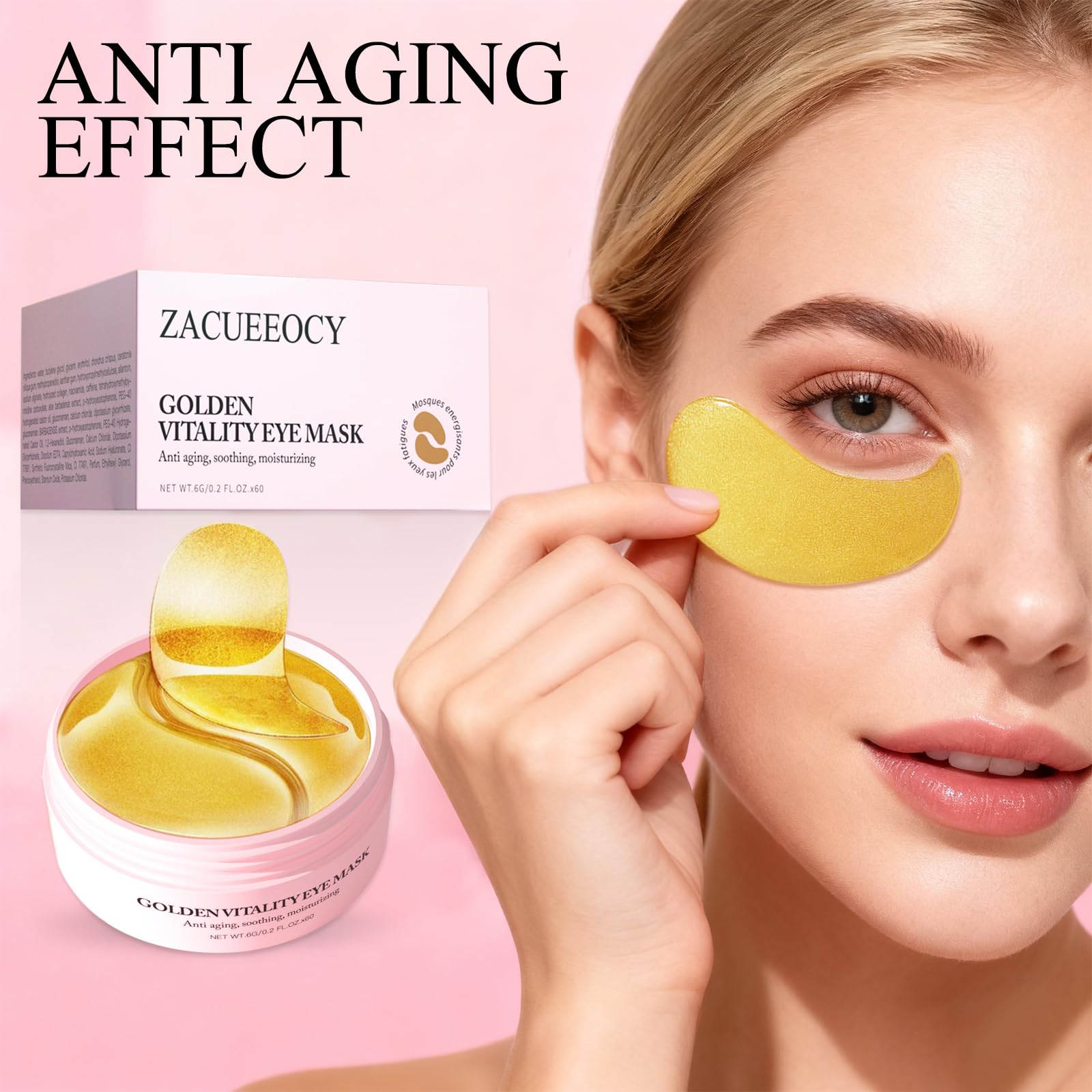 ZACUEEOCY Hydrogel Confort Adhérence: application douce qui épouse le contour.