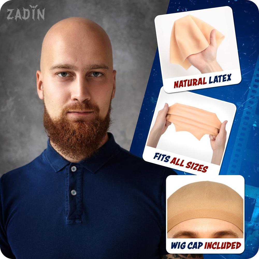 Calotte chauve Zadin pour Megamind en costume cartoon.