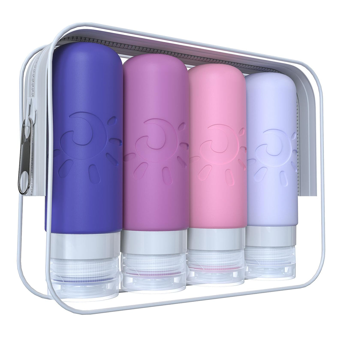 Bouteilles Zafit 89 ml pour cabine, compactes et faciles à transporter pour shampoing.