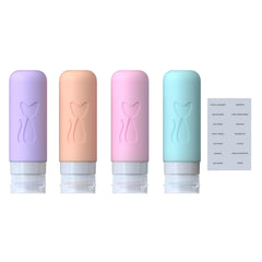 Ensemble Zafit bouteilles voyage 4 pièces compactes, idéal pour les formats cabine.