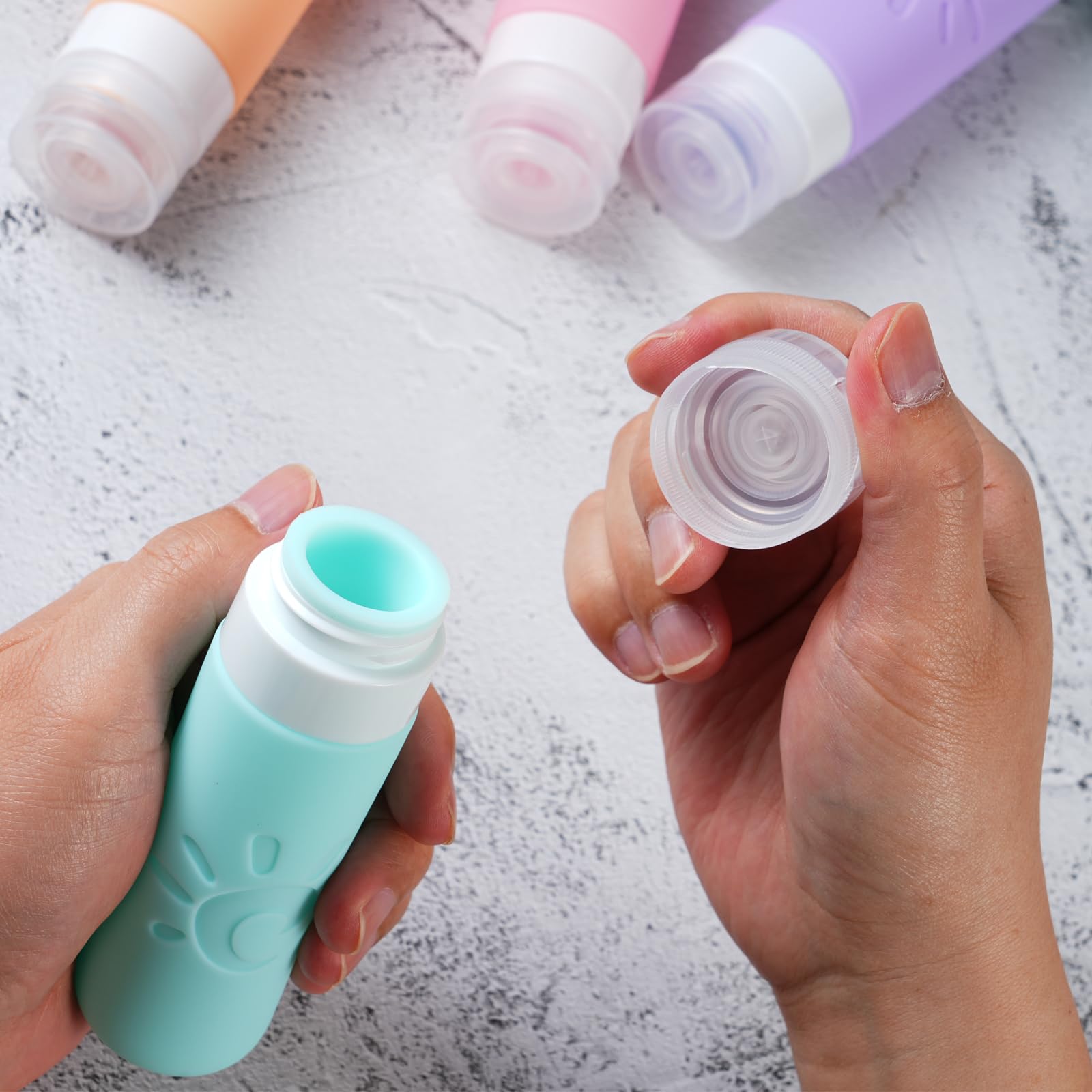Zafit flacons rechargeables faciles à remplir et nettoyer