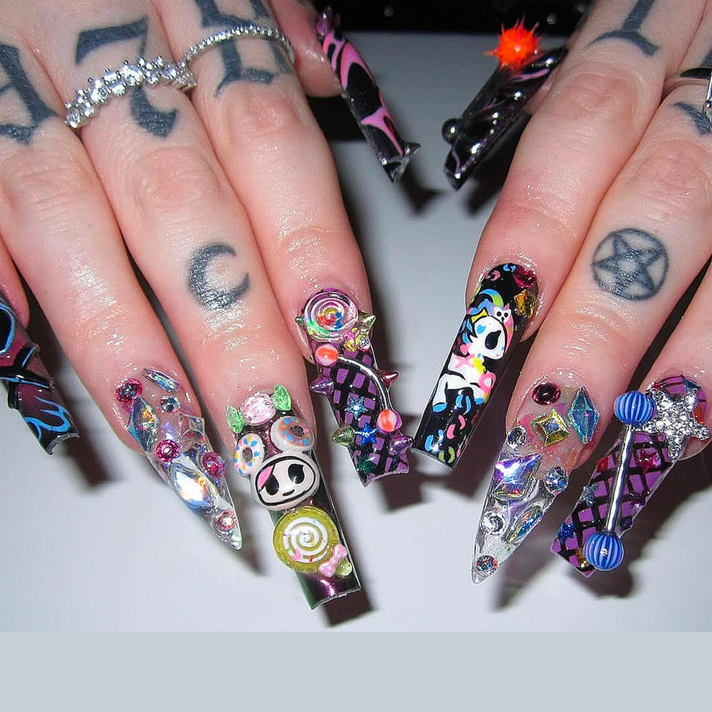 ZAKCBEAUR dés-ongles pour motifs uniques et effet visuel attrayant