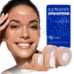 Bande visuelle Zancony en action pour l'application nocturne ciblée sur le visage