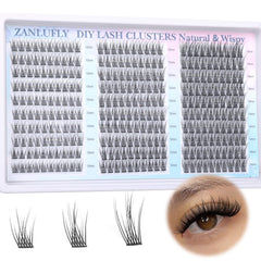 Cils Zanlufly amas c-curly aspect naturel pour un regard léger