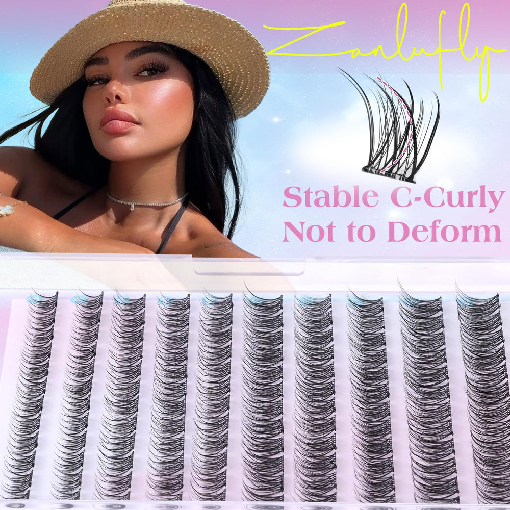 Fibres douces des cils Zanlufly pour un port léger et confortable.
