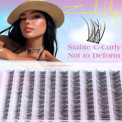 Fibres douces des cils Zanlufly pour un port léger et confortable.
