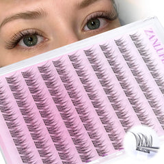 Cils auto-adhésifs Zanlufly pour un look naturel et rapide.