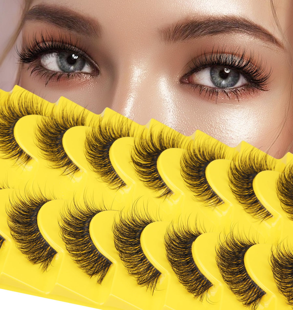 Cils Zanlufly avec bande invisible pour un look naturel.