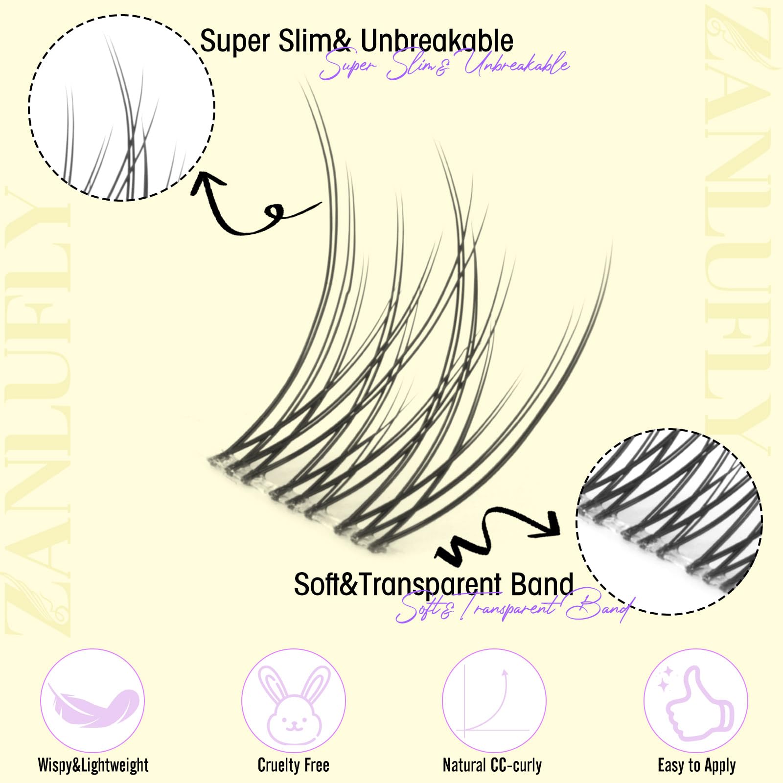 Extensions faciles à poser soi-même pour un look élégant.