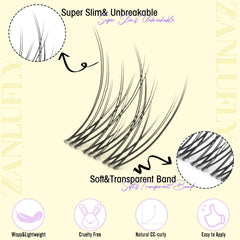 Extensions faciles à poser soi-même pour un look élégant.