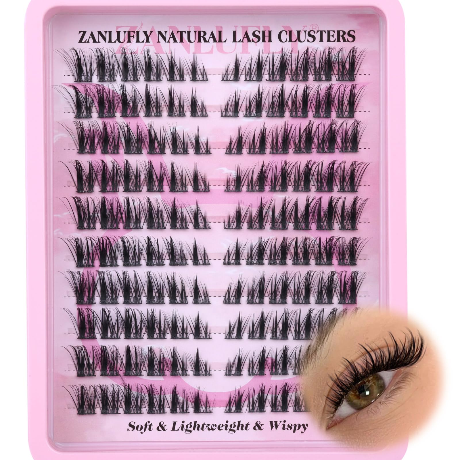 zanlufly cils-en-grappes style oreilles-renard: regard plus marqué et naturel