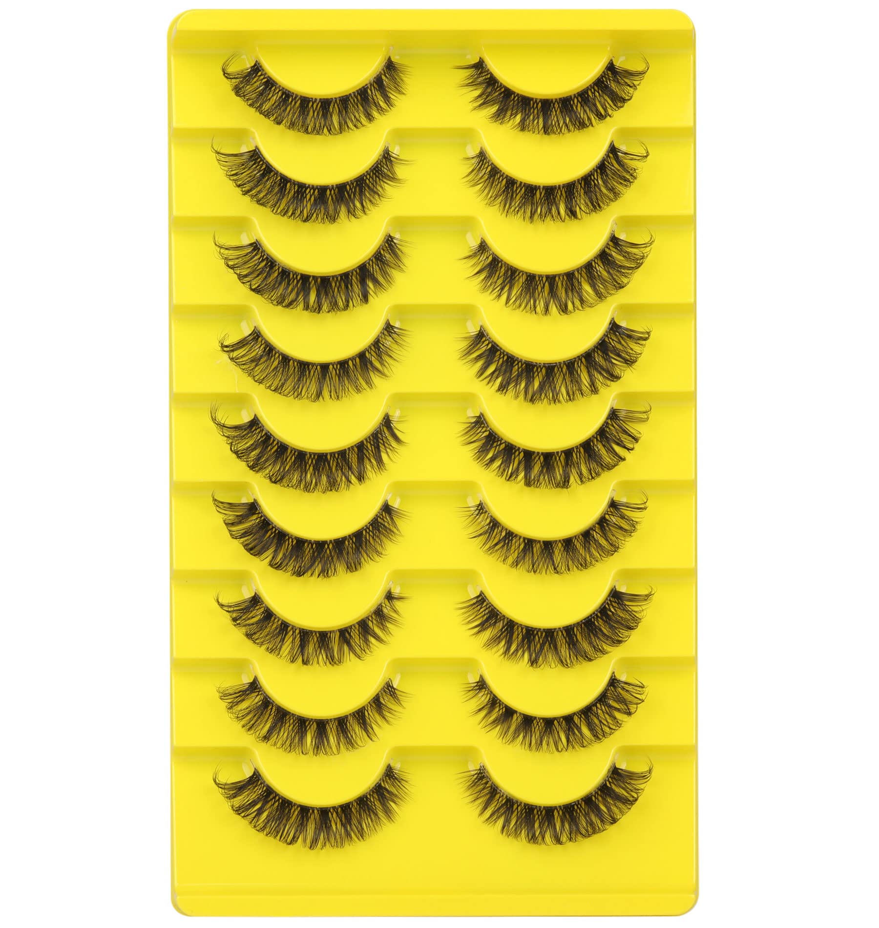 Cils Zanlufly fibre synthétique imitant le sable pour une allure légère.