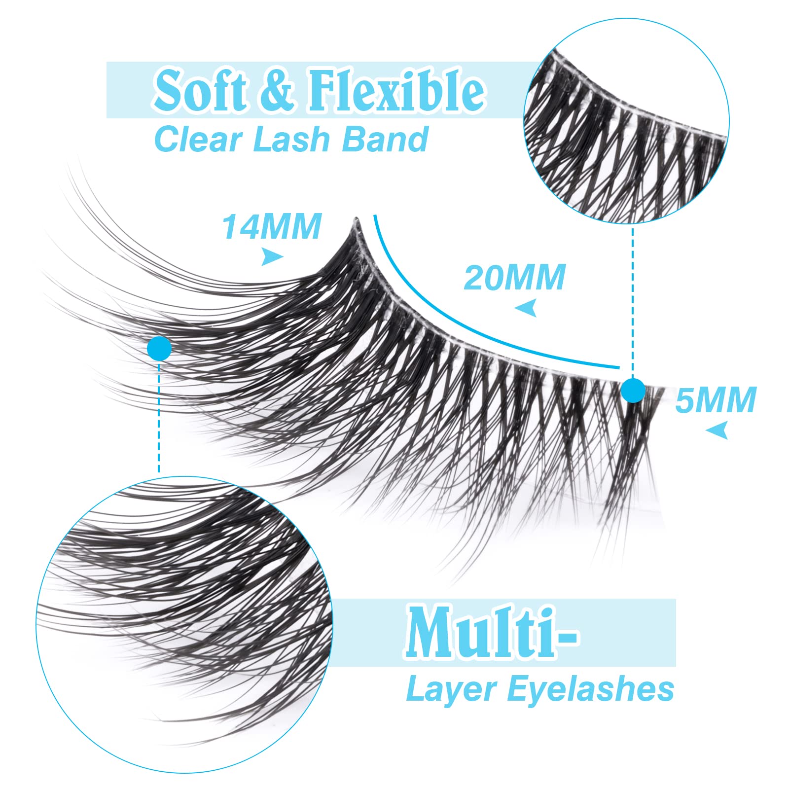 Cils Zanlufly effet extension naturel, illusion longue.