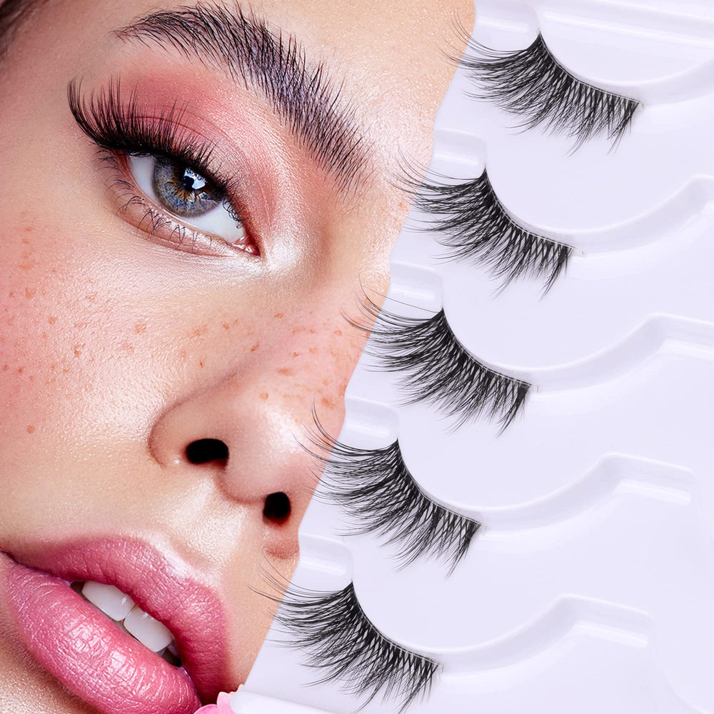 Cils Zanlufly mi-longueur pour un regard naturel, application facile.