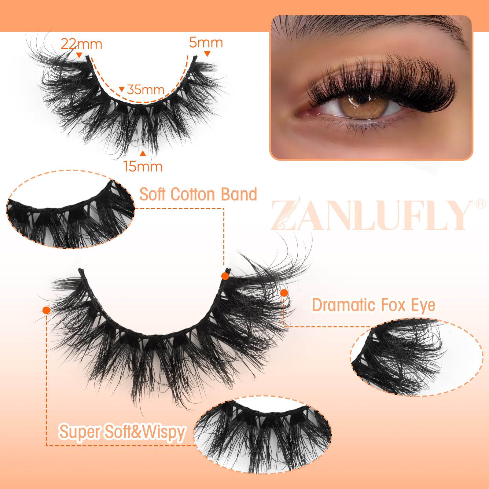 Cils Zanlufly Mink – design-multi-couches: volume naturel et profond.