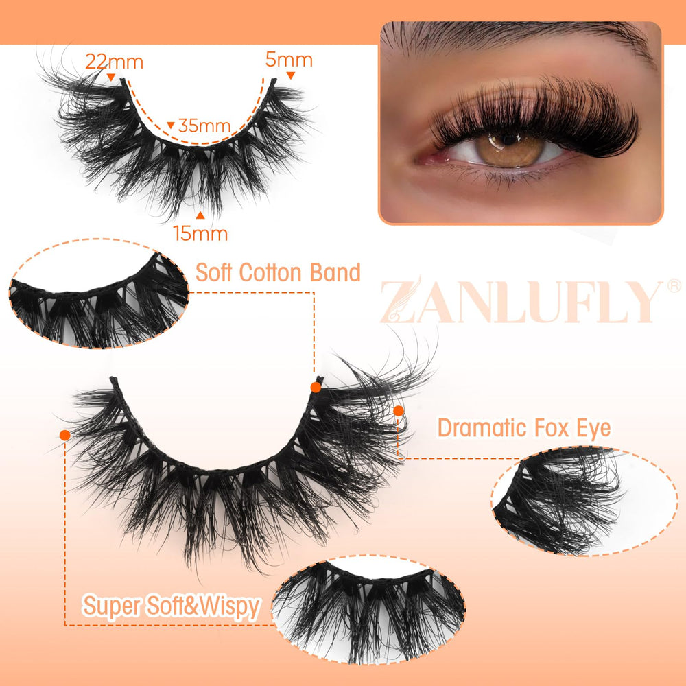 Cils Zanlufly Mink – design-multi-couches: volume naturel et profond.