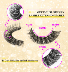Cils Zanlufly couches multiples pour un volume fluffy glamour.