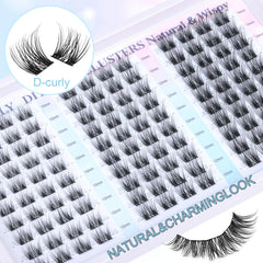 zanlufly effet 3D Wispy cils grappes pour rendu subtil et naturel