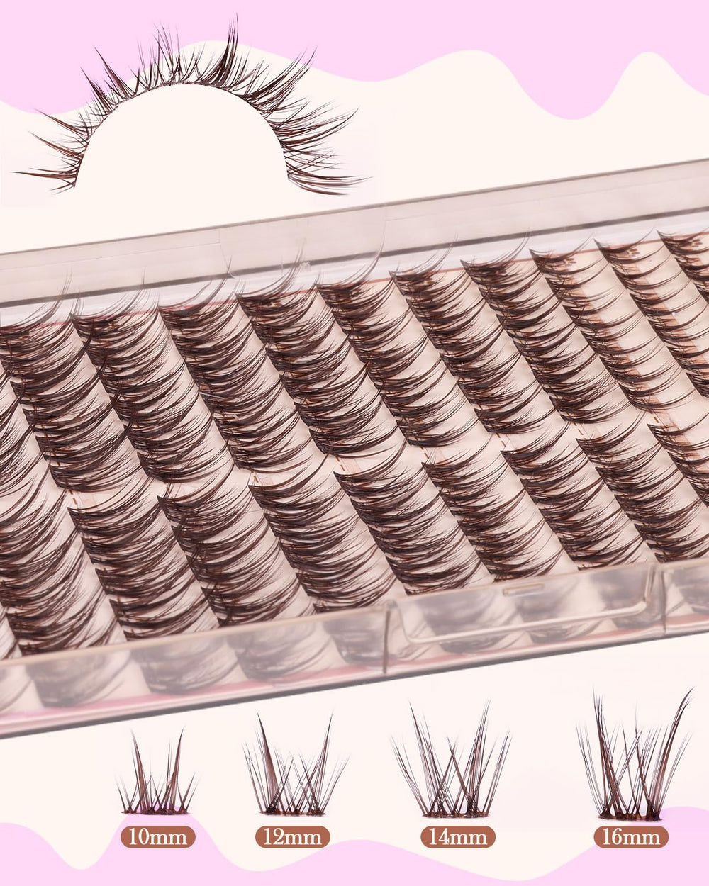 Cils ZANLUFLY effet 3D pour un regard plus expressif.
