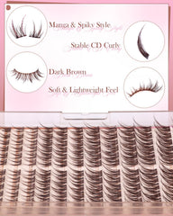 Cils ZANLUFLY longueur mélangée 10-16 mm pour un volume sur mesure.