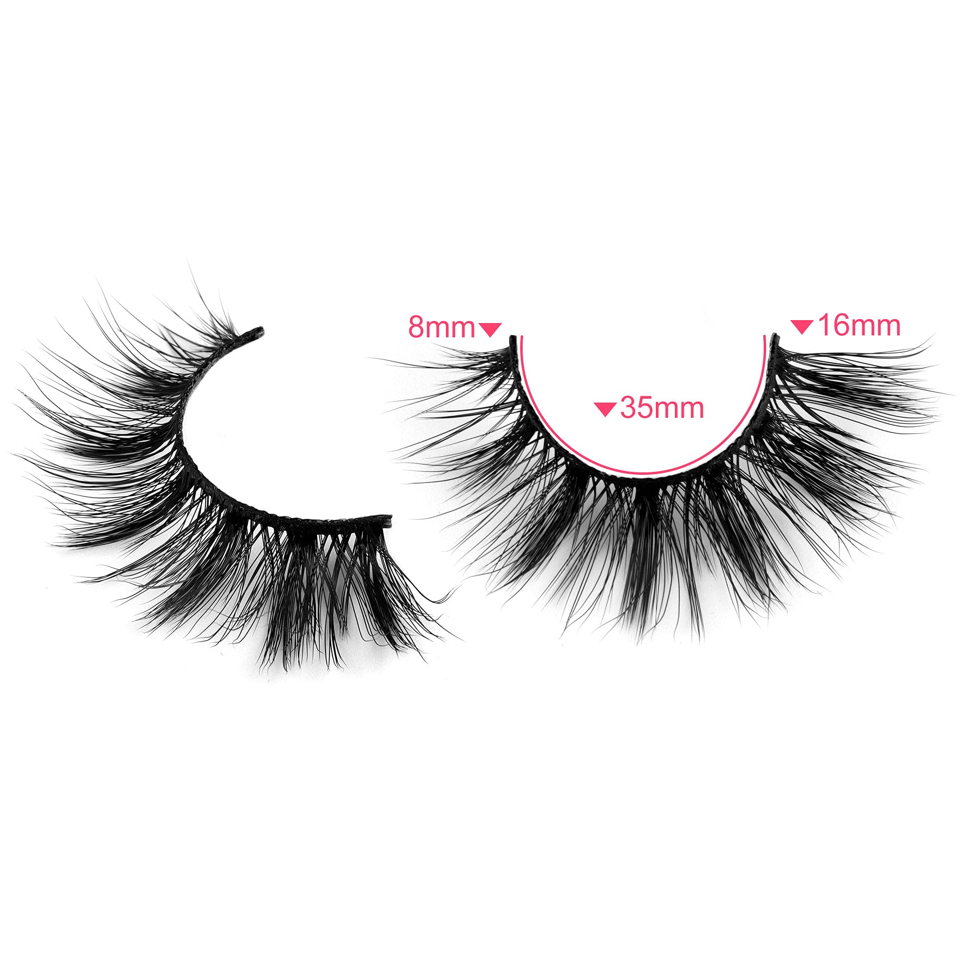 ZANLUFLY faux-cils 3D pour un regard volumineux et profond.