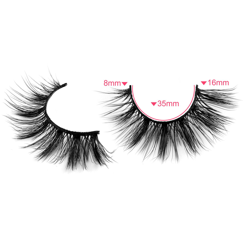 ZANLUFLY faux-cils 3D pour un regard volumineux et profond.