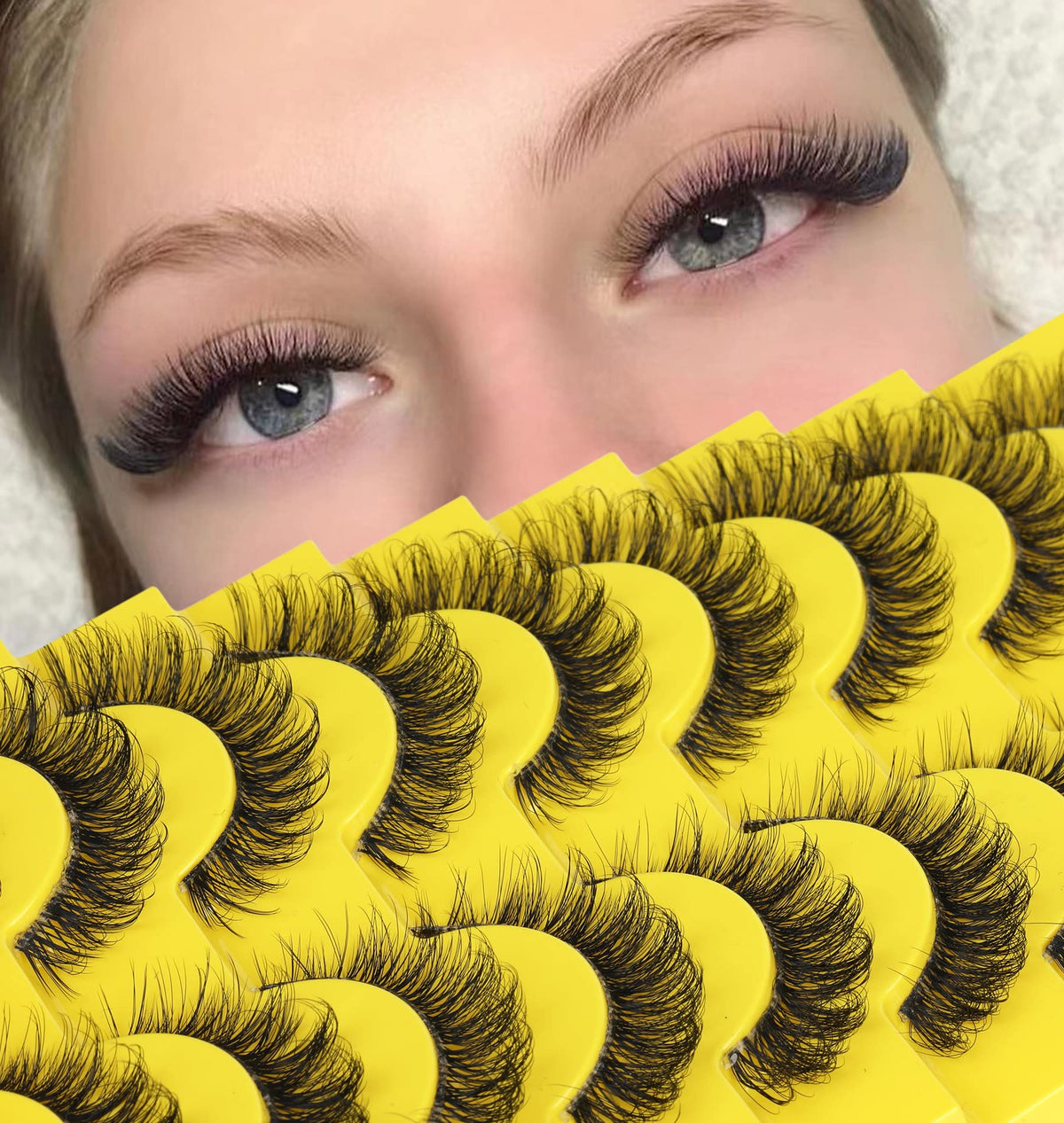 Cils zanlufly effet oeil de chat d-curly pour un regard allongé et glamour